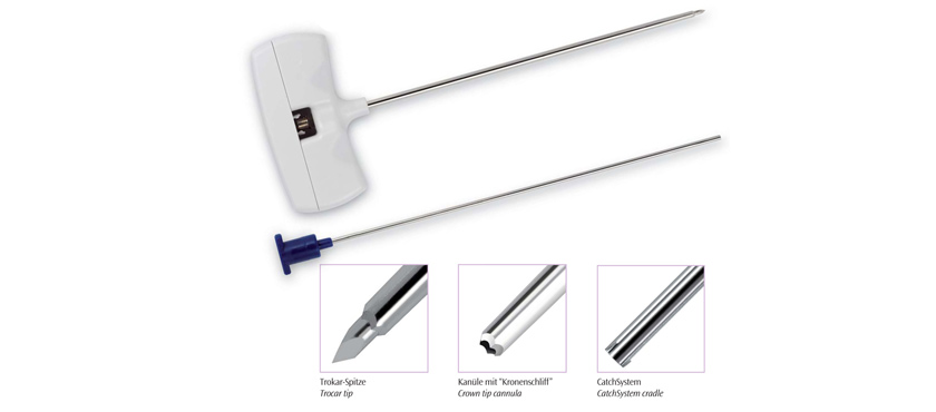Bone Marrow Biopsy Set with CatchSystem Device - 13G 100mm